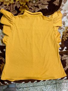 Mustard Yellow Button-Down Top