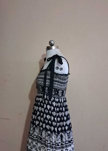 Black &amp; White Maxi Dress