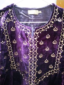 Velvet kurti