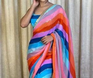 Multicolour Saree