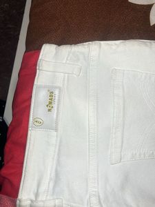 Skinny Fit Ankle White Denim Jean