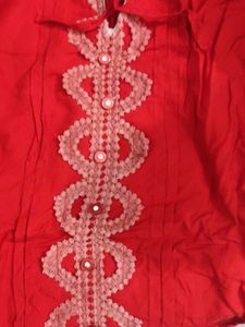 Red Embellished top