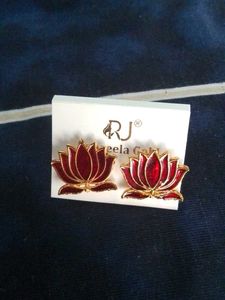 Lotus Earrings - RJ Zeela Gold