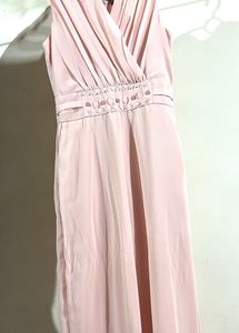 Women Pink Wrap Detail Jumpsuit