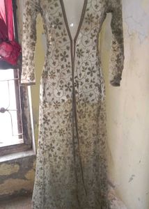 Elegant Embroidered Ethnic Gown