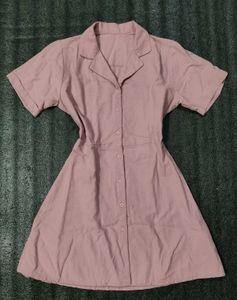 Korean Neck Coat Dress