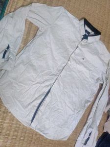 True blue branded l size  Shirt