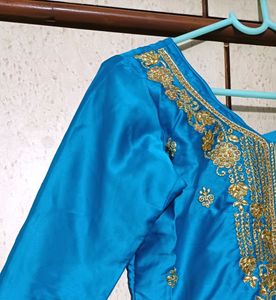 Blue Kurti-Salwar Set