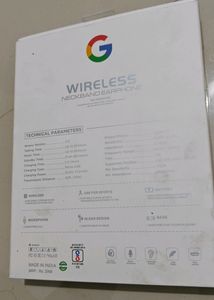Google G1 Wireless Neckband Earphone
