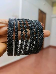 Oxidised Metallic Bangles (Set)🖤