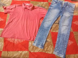 tshirt 👕 with jeans 👖