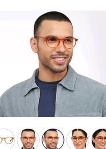 John Jacobs Orange Acetate Glasses