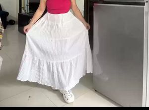 Flared Long Skirt