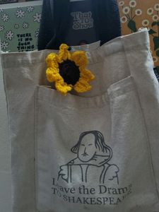 Crochet Sunflower Bag Charm