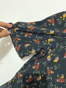Black Floral One Peace
