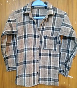 Brown woolen shirt