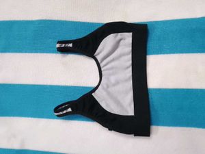 Black &amp; Gray Sports Bra