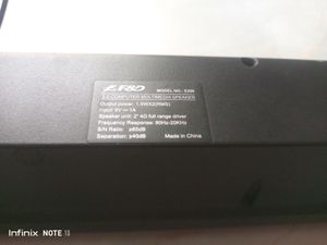 Hardly Used F&amp;D Mini Sound Bar E200 Multimedia