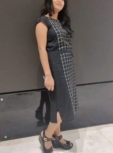 Black And White Check Dress