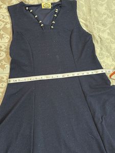 Navy Blue Embellished Dress
