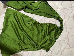 Olive Green Mini Party Dress