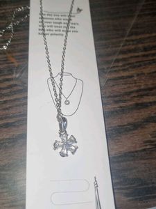 Flower Pendant With Chain