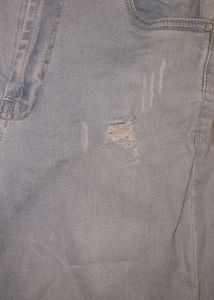 Wide Leg, Mid Rise, Light Blue, Ribbed Jeans