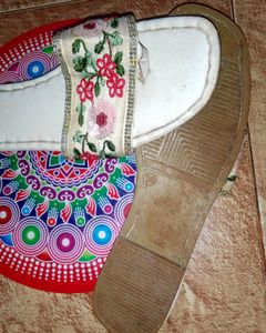 Floral Embroidered Flats