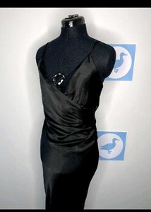 Zara Asymmetric Wrap Slit Midi