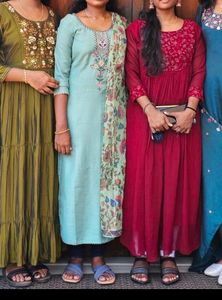 Straight Kurta Set With Designer Dupatta