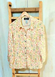 Peach Printed Shirt Si,e-42
