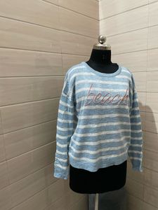 New with tag Oversized Striped Pullover Sweater