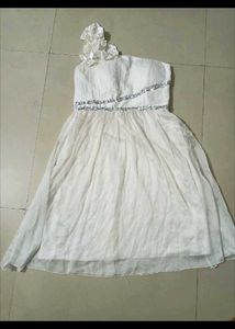 White One-Shoulder Mini Dress