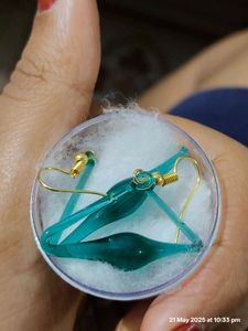 Brand New Unused Unique Glass Earrings