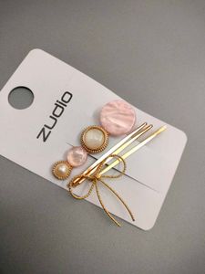Zudio Pink Hair Clipa | 4 Clips