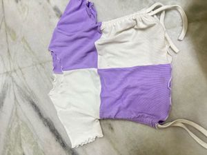 Patchwork Crop Top