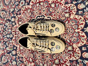 Trendy Beige Casual Sneakers