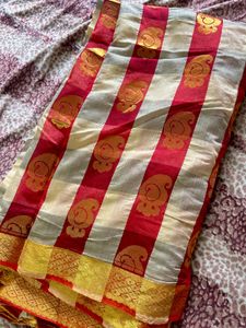 Traditional temple boarder art silk saree✨