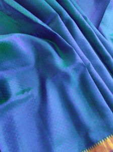 Blue And Green uppada silk Saree