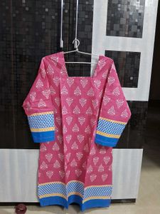 Pink Printed Kurti