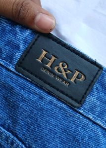 Blue Denim Cargo Jeans