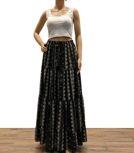 long skirt and crop top combo