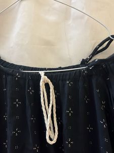 Off Shoulder Black Crochet Top