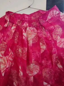 Pink Floral Ethnic Skirt🌸