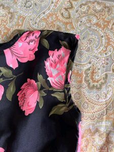 Floral Print Dress 🖤🌸