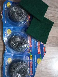 steel wool and scotch bright combo