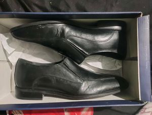 Black Slip On Formal Leather shoe | ELL EMPORIA