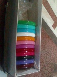 Pack Of 12 Colorful Bangles
