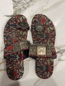 Printed Flats & Sandals (Wore only once)