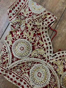 Bridal Wear Heavy Work Blouse Stone, Mirror &amp; Zari
